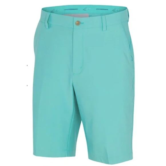 GREG NORMAN for Tasso Elba Mint Green Microlux Stretch Shorts - Picture 1 of 6